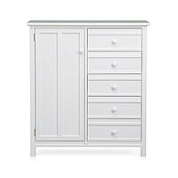 William Chest Of Drawer With Door In White William Chest Of Drawer With Door In White