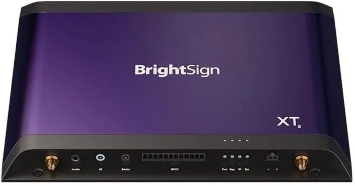 BrightSign XT1145 Ultra-thin 8K60p Media Player — Expanded I/O, PoE+, HDMI In