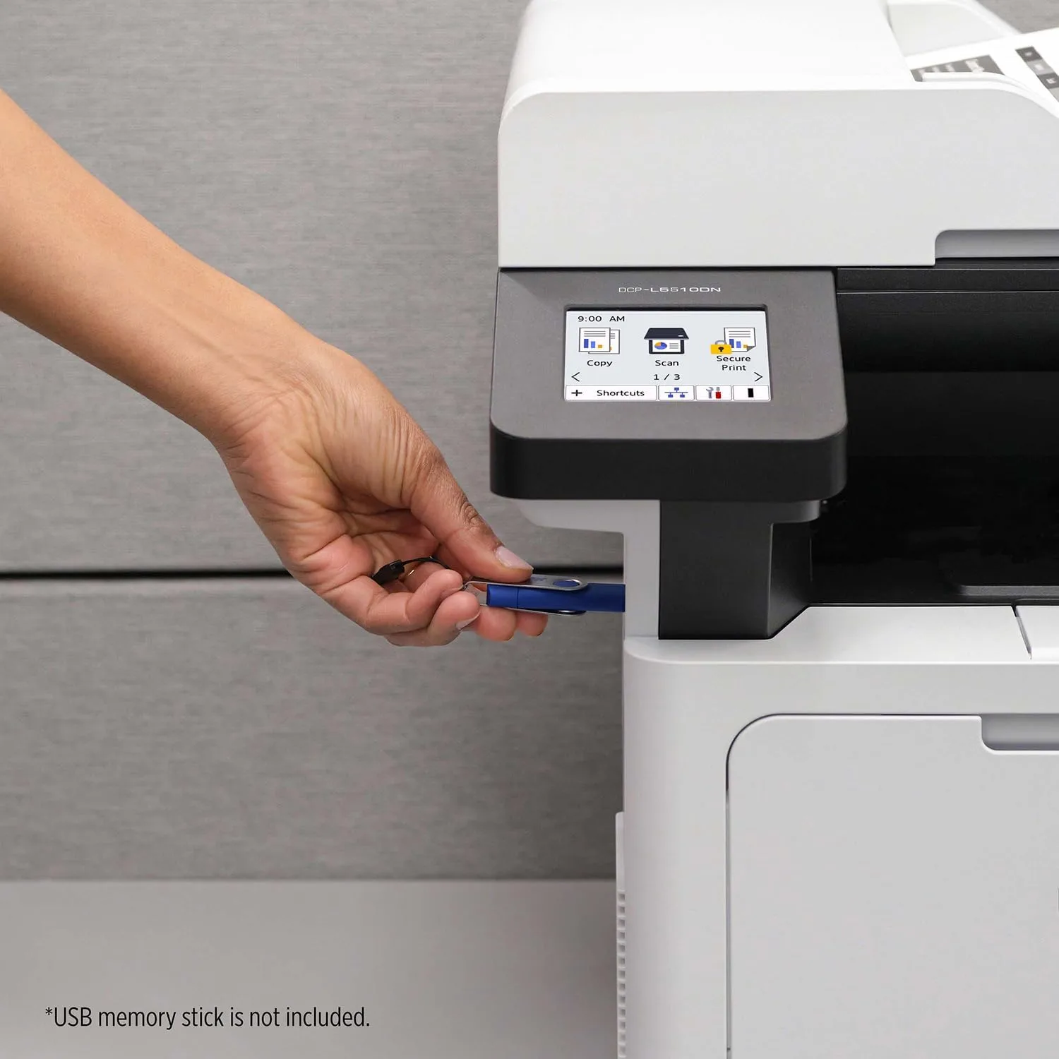 Brother DCP-L5510DN Business Monochrome Laser All-in-One Printer with Duplex and Networking