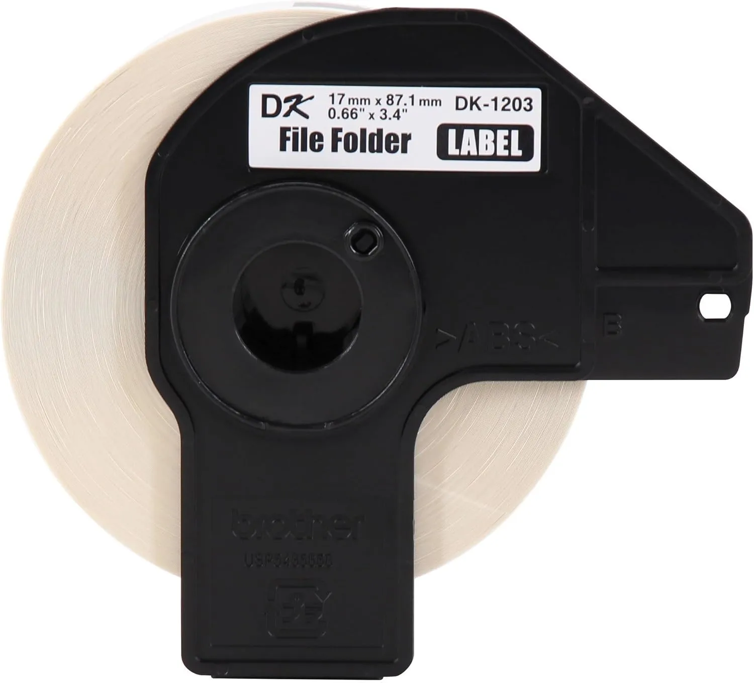 Brother DK-1203 Die-Cut File Folder Labels, White Dura-Coated