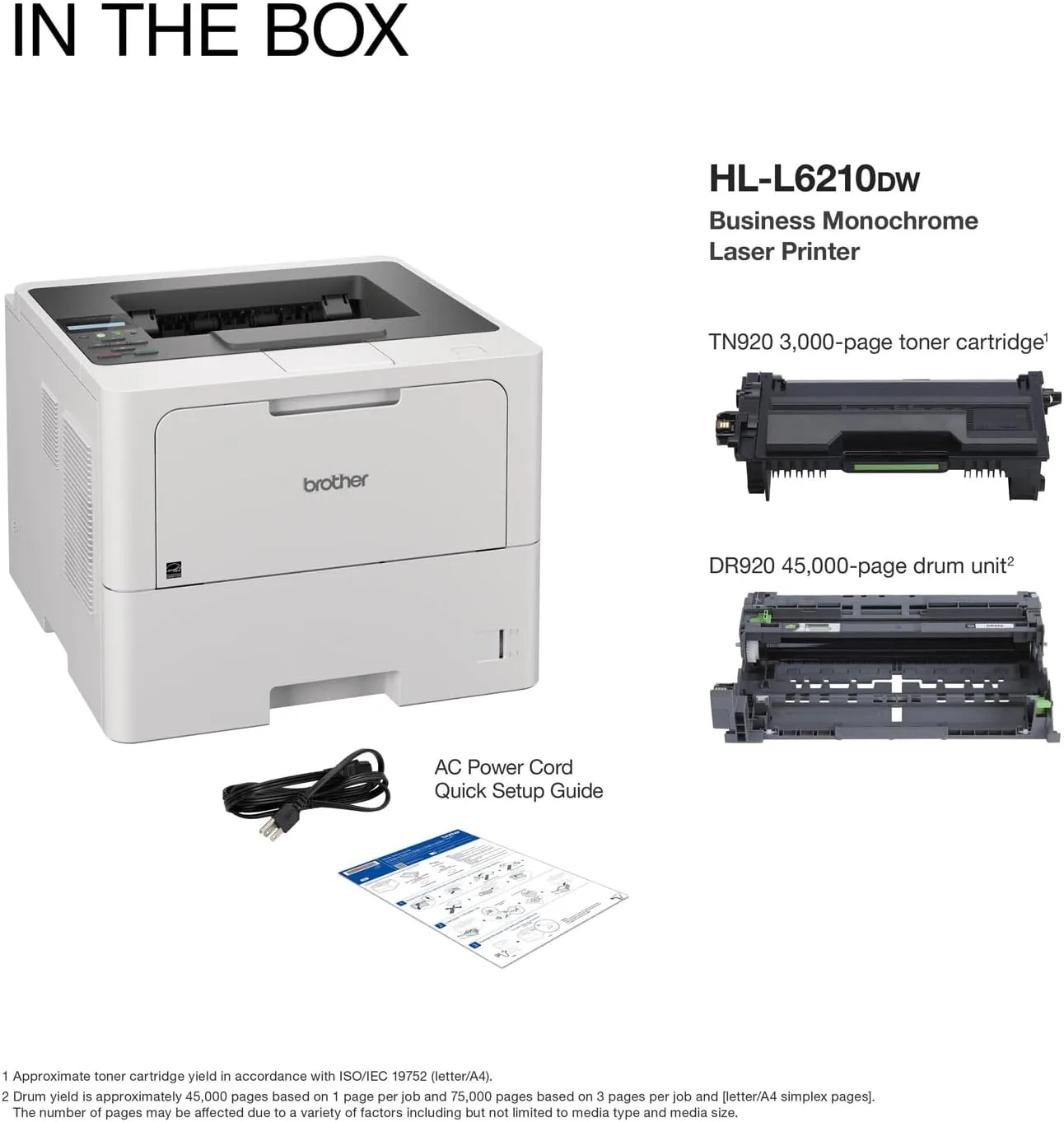 Brother Business Wireless Monochrome Laser Printer