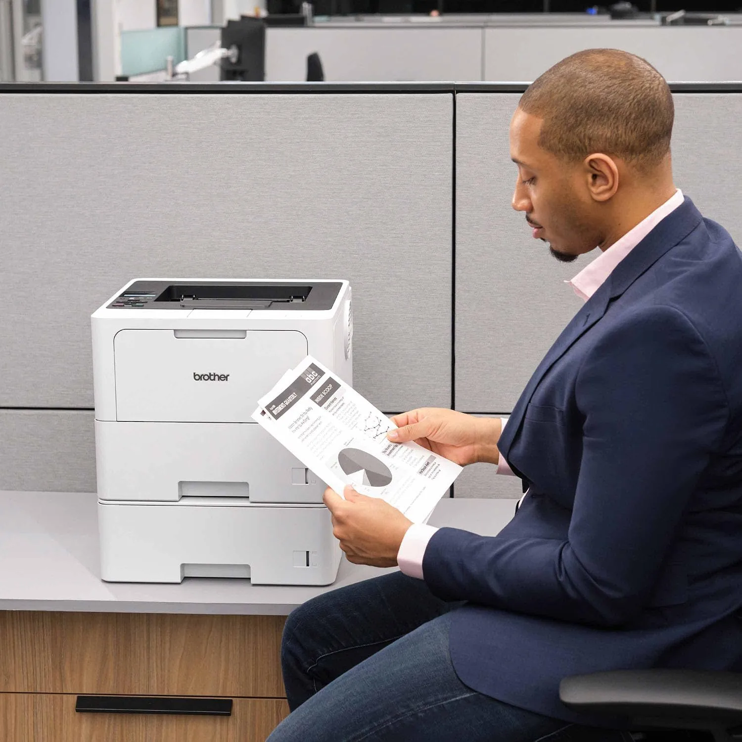 Brother Business Wireless Monochrome Laser Printer