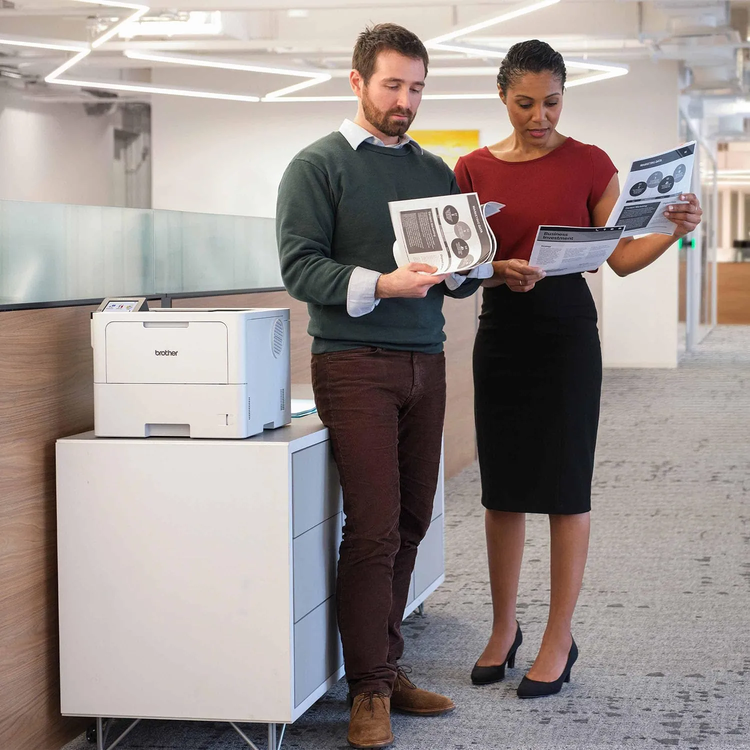 Brother HL-L6310DW Enterprise Monochrome Laser Printer with Low-cost Printing, Wireless Networking, and Large Paper Capacity