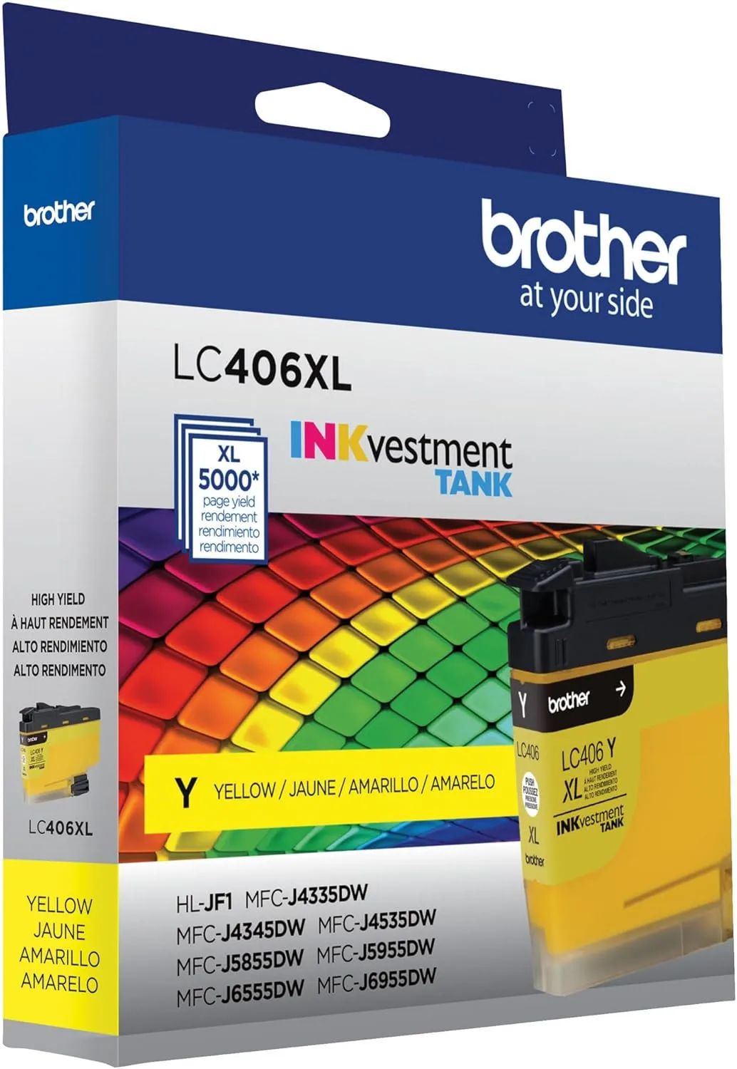 Brother LC406XL INKvestment Yellow High-Yield Ink Tank, LC406XLY
