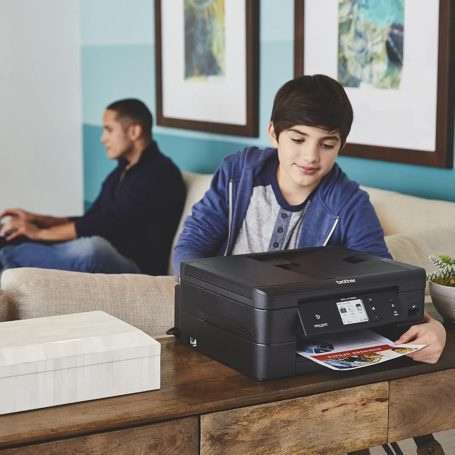 BROTHER Wireless Color Inkjet All-in-One Printer with 2.7" Color Touchscreen, Duplex, 20-Sheet ADF