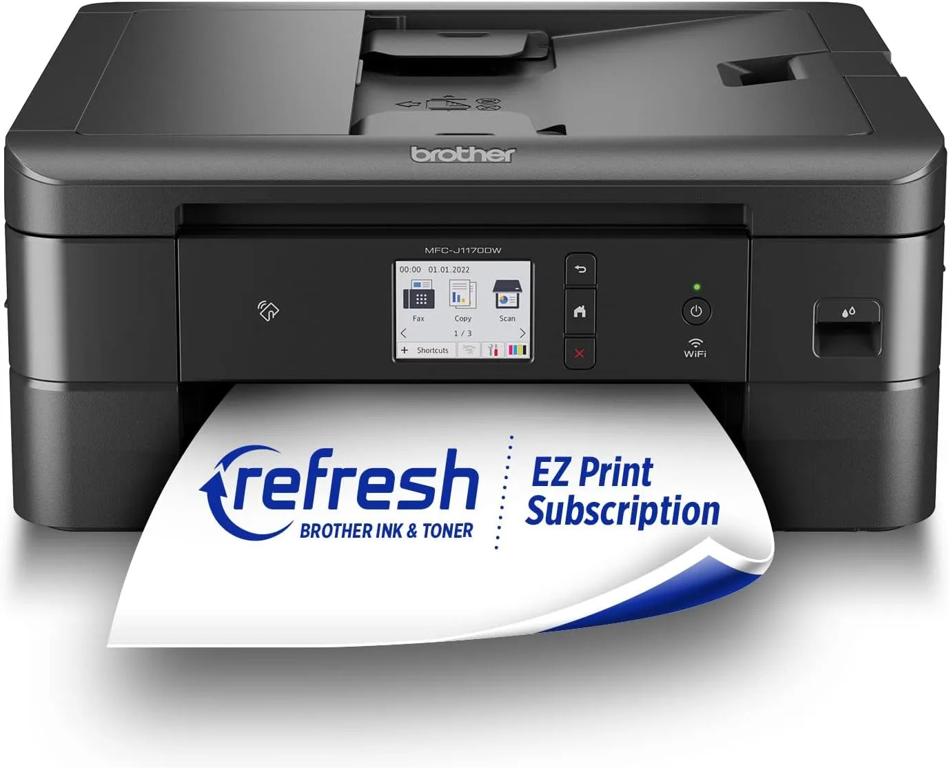 BROTHER Wireless Color Inkjet All-in-One Printer with 2.7" Color Touchscreen, Duplex, 20-Sheet ADF