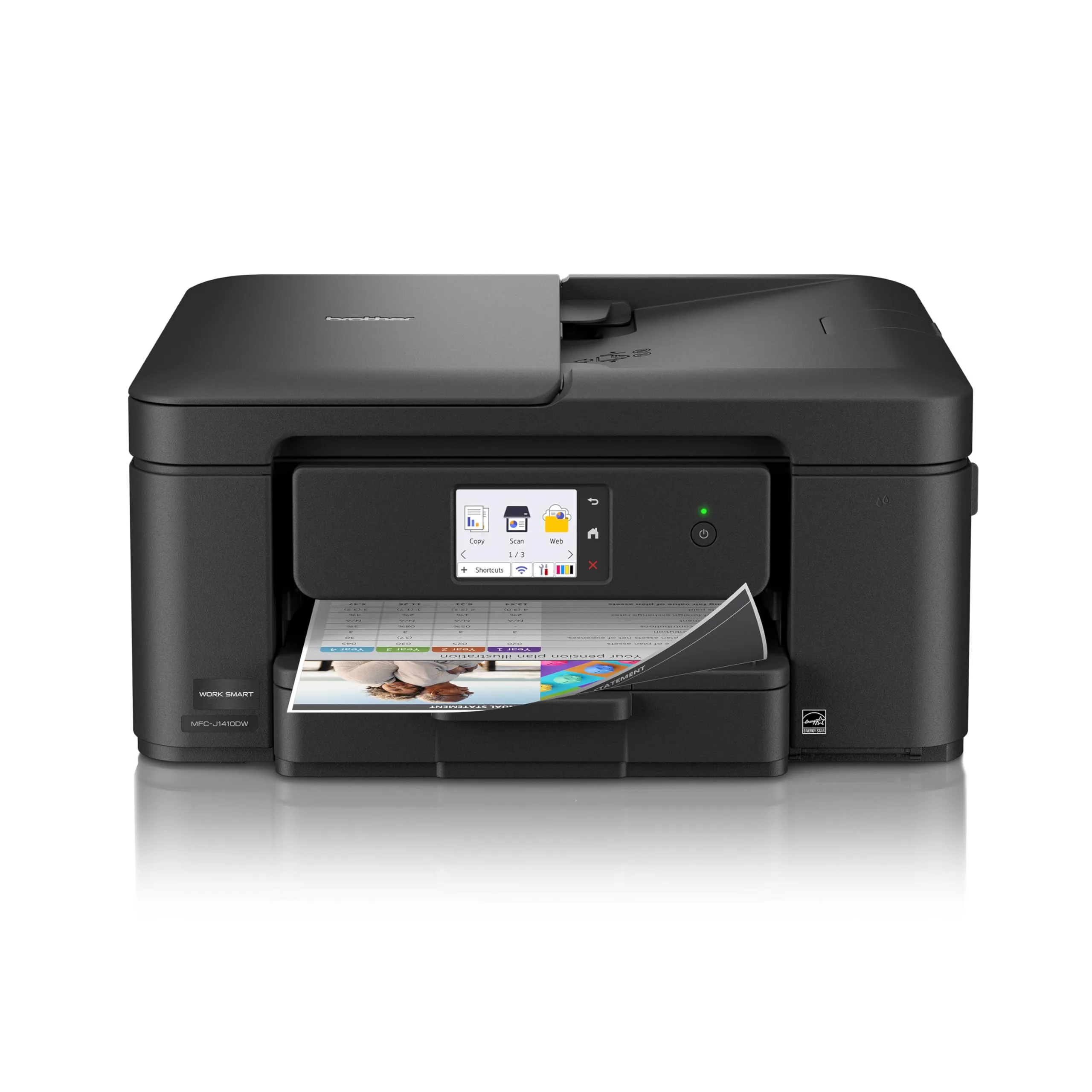BROTHER Wireless Color Inkjet All-in-One Printer with 2.7" Color Touchscreen, Duplex, 20-Sheet ADF