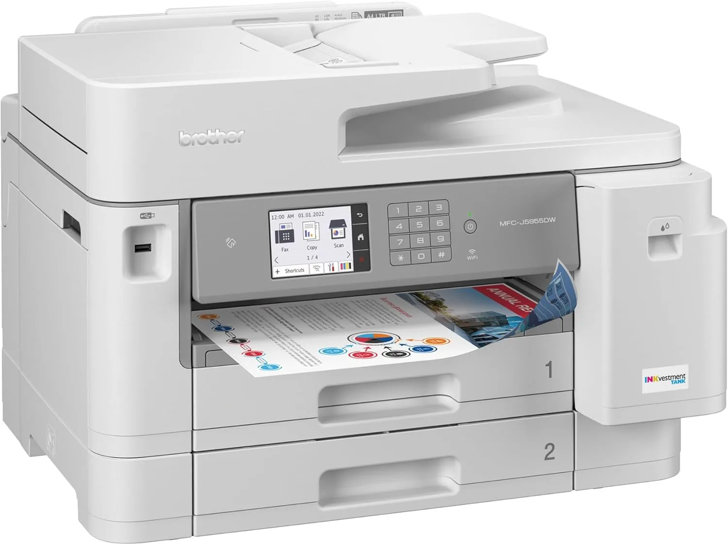 Brother MFC-J5955DW Wireless INKvestment Tank All-in-One Color Inkjet Printer