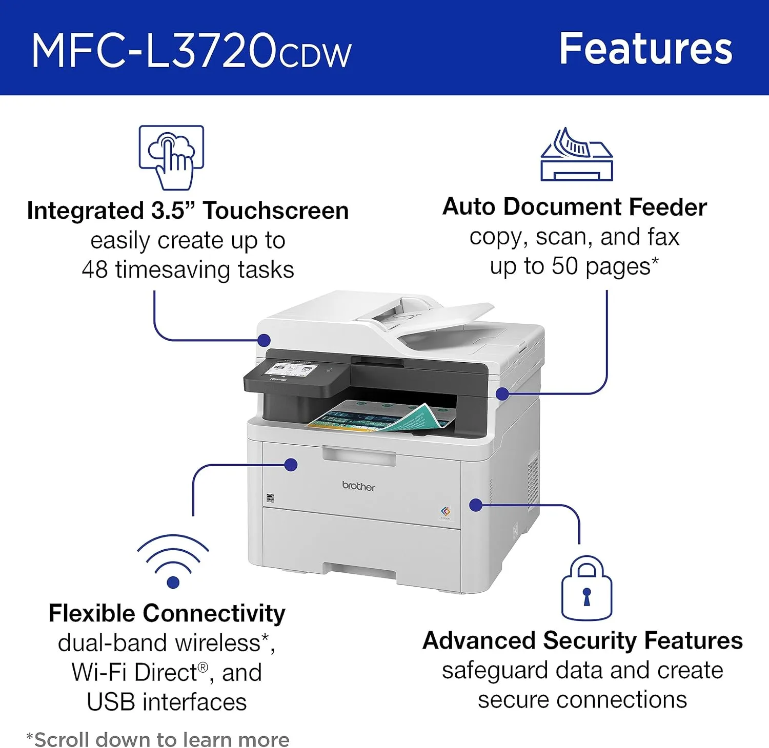 Brother Wireless Digital Color All-in-One Printer