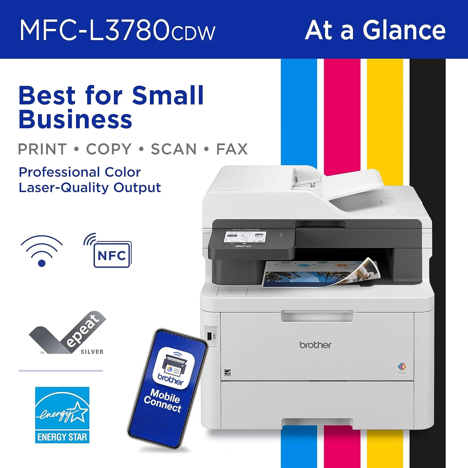 Brother MFC-L3780CDW Wireless Digital Color All-in-One Printer