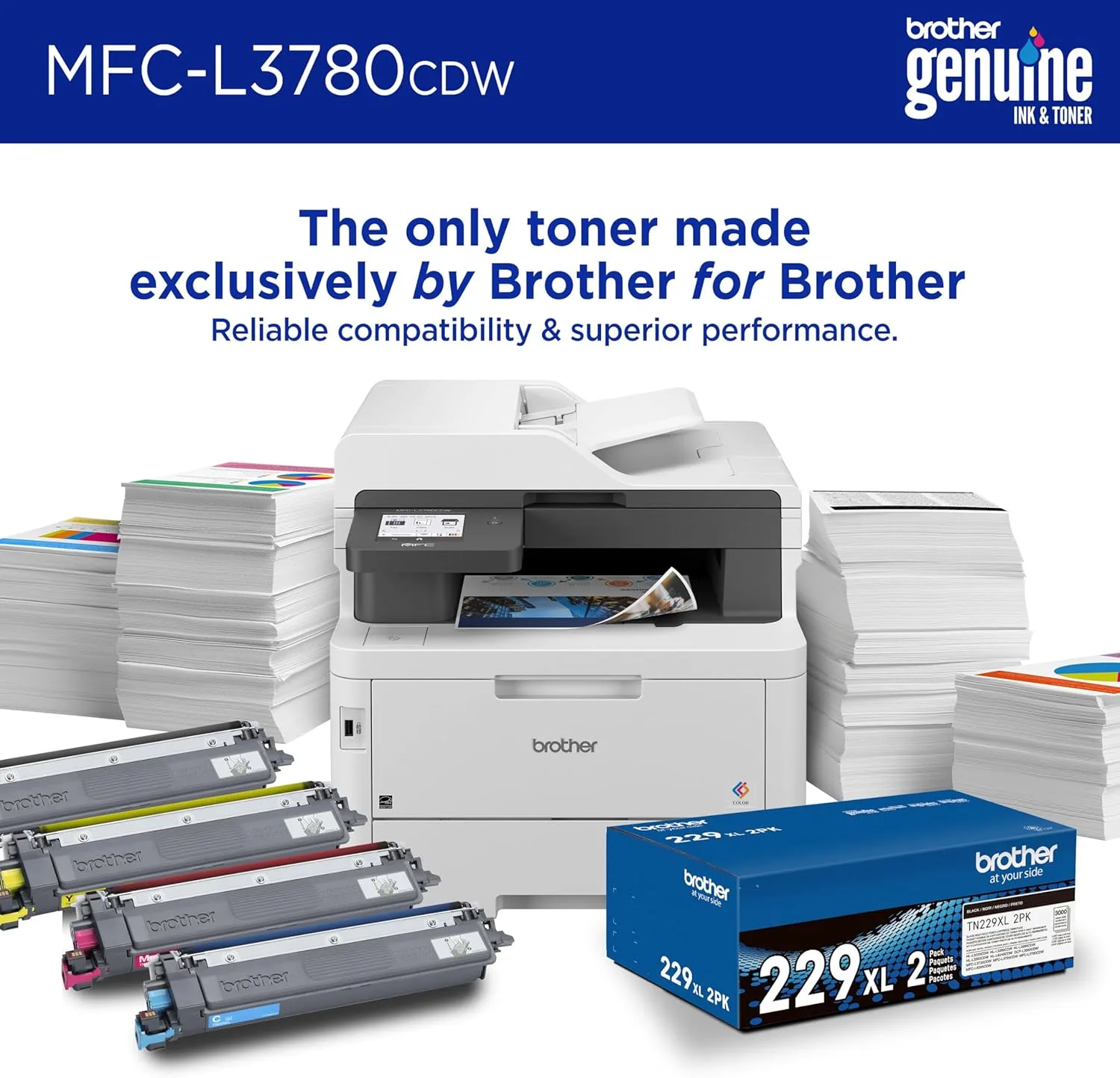 Brother MFC-L3780CDW Wireless Digital Color All-in-One Printer
