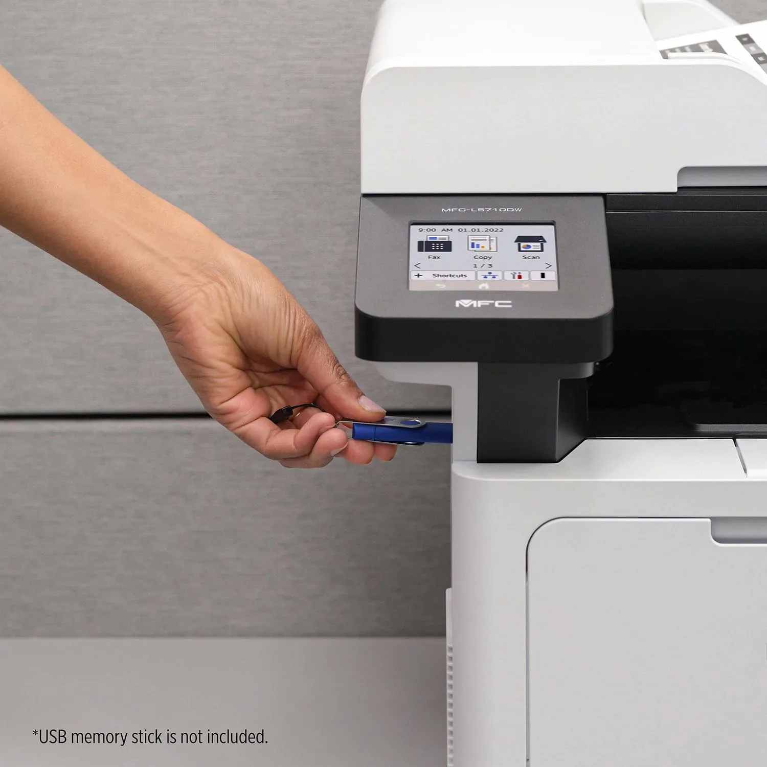 Brother MFC-L5710DW Business Monochrome Laser All-in-One Printer with Wireless Networking and Duplex Print, Scan, and Copy