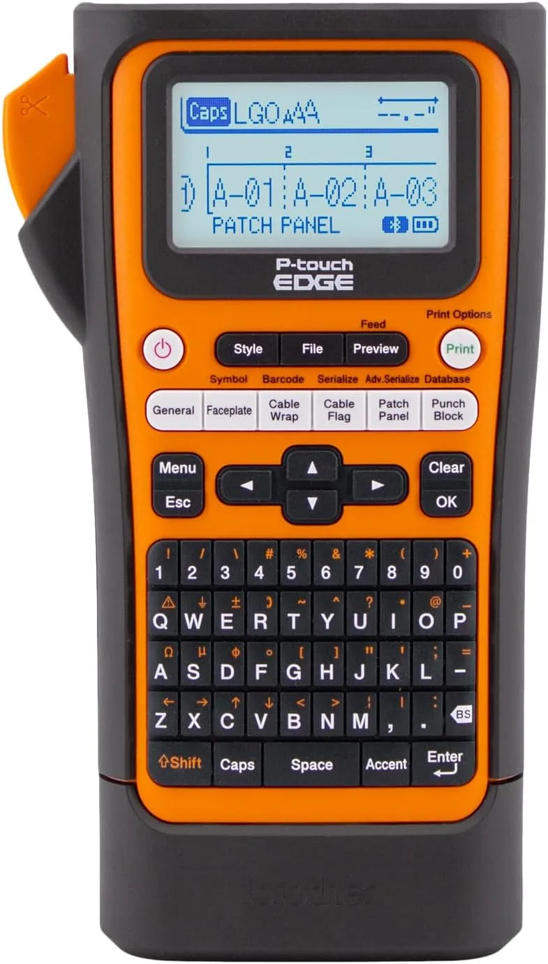 Brother P-touch EDGE Handheld Industrial Label Printer