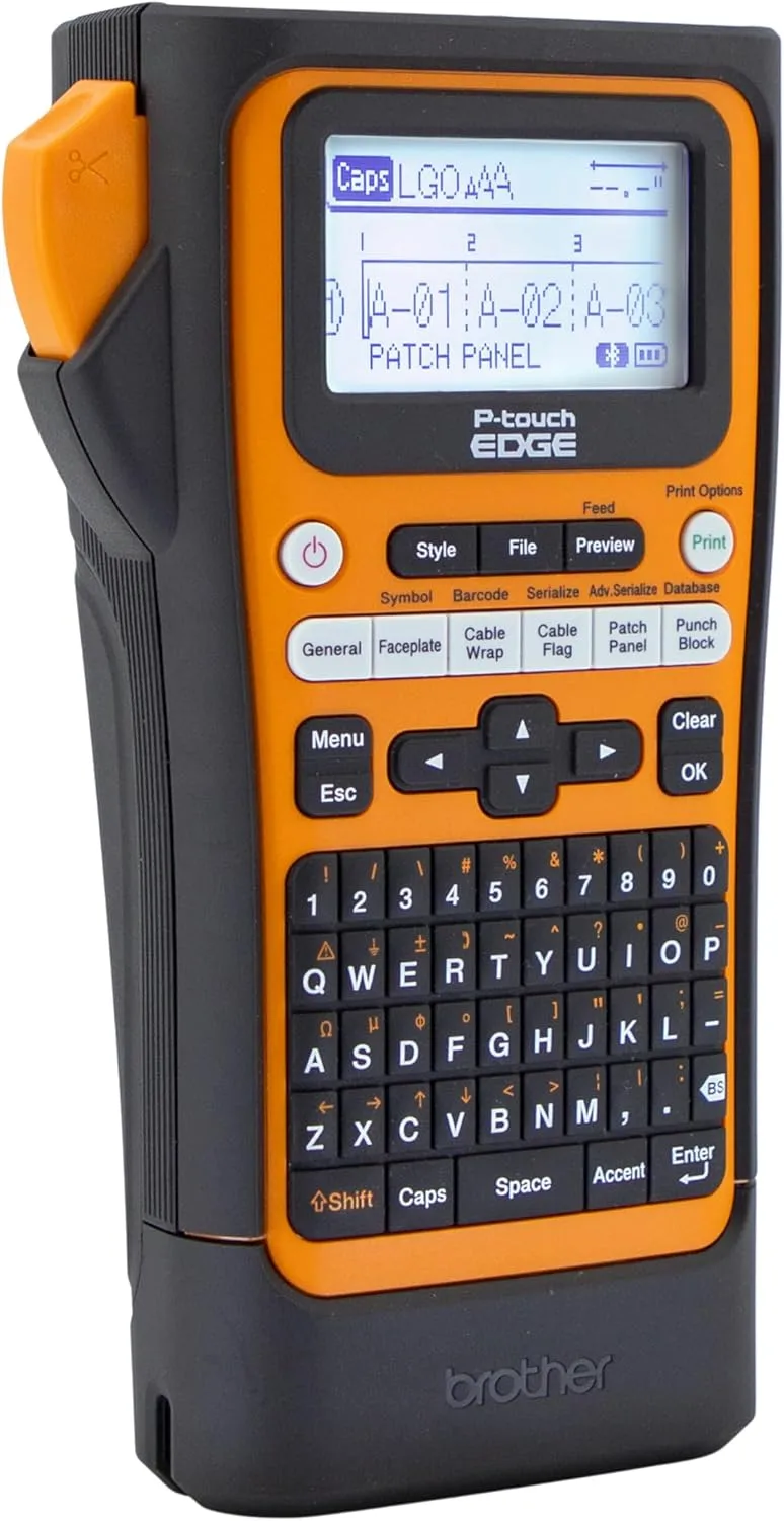 Brother P-touch EDGE Handheld Industrial Label Printer