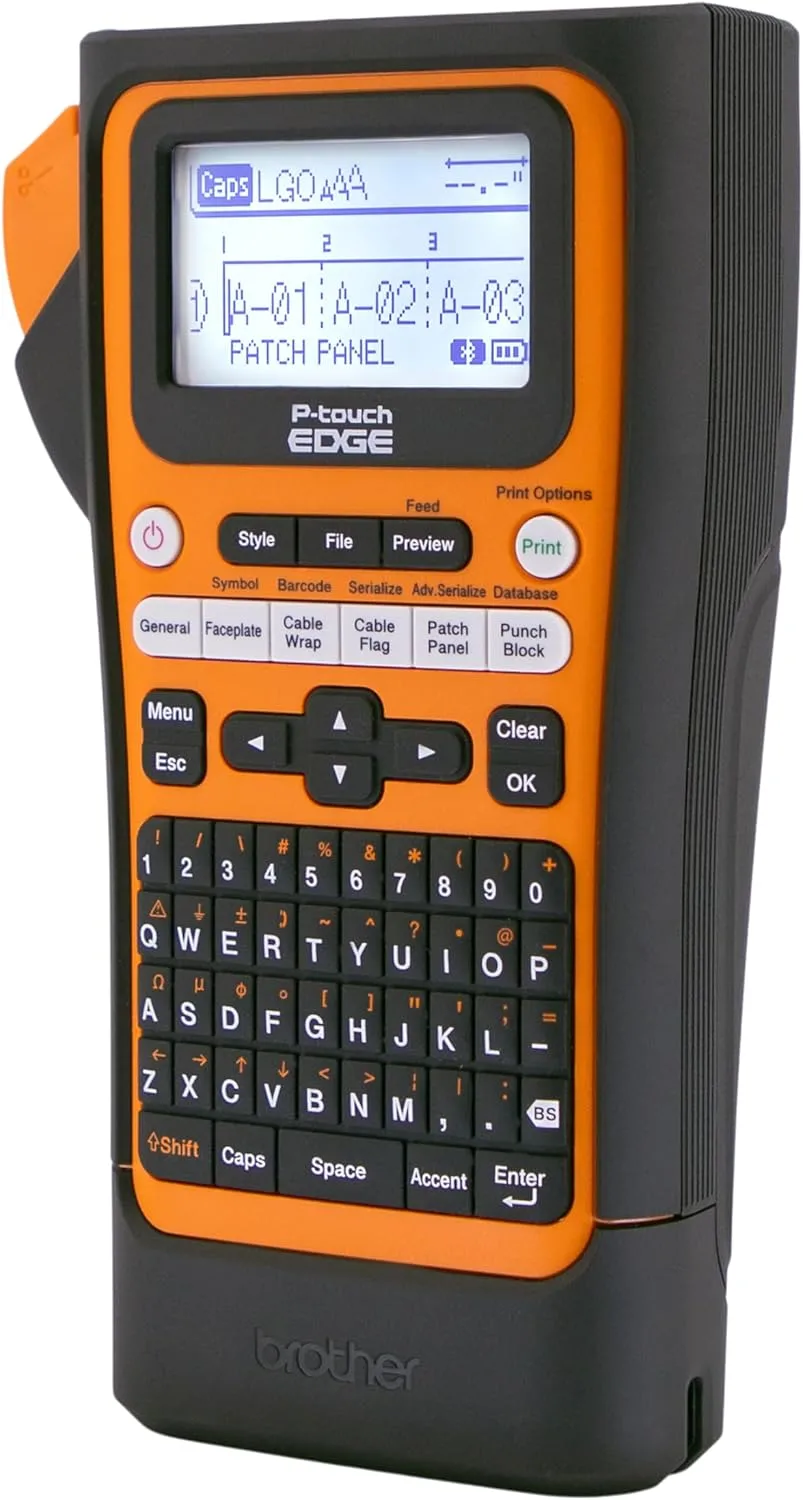 Brother P-touch EDGE Handheld Industrial Label Printer
