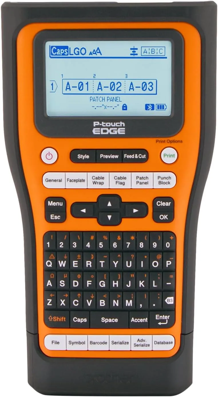 Brother P-touch EDGE Handheld Industrial Label Printer