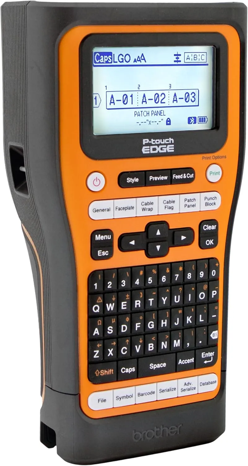 Brother P-touch EDGE Handheld Industrial Label Printer