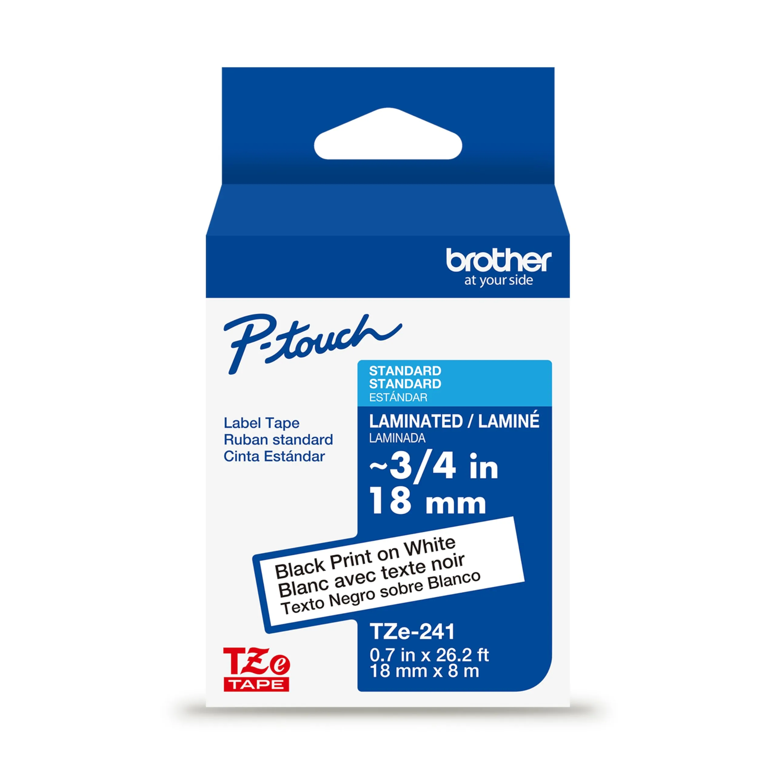 Brother Genuine P-touch TZe-241 Laminated Label Tape