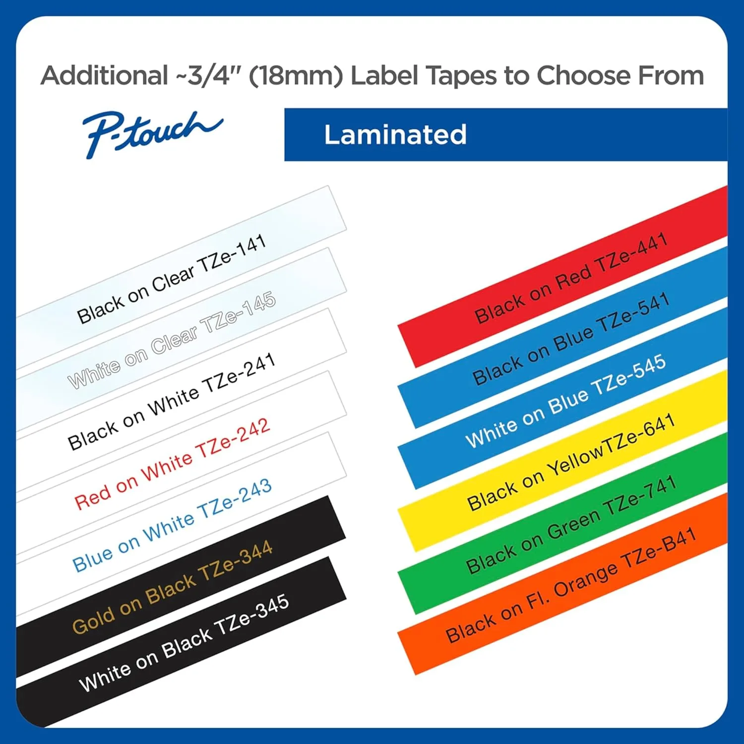 Brother Genuine P-touch TZe-241 Laminated Label Tape