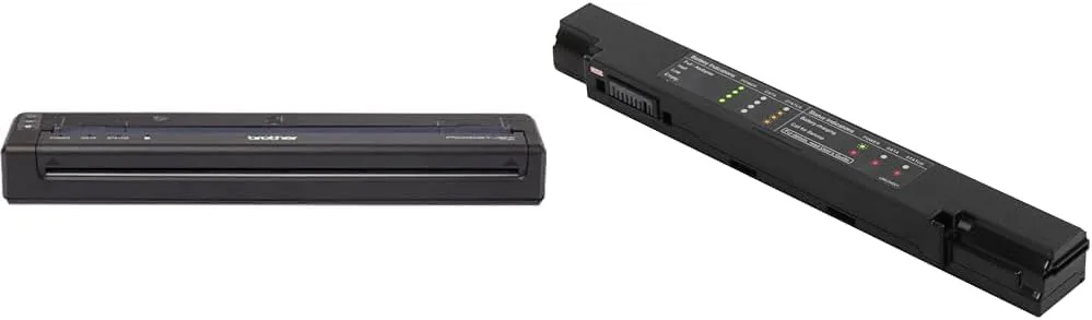 Brother PocketJet 8 Mobile Thermal Printer Bundle with Rechargeable Li-Ion Battery