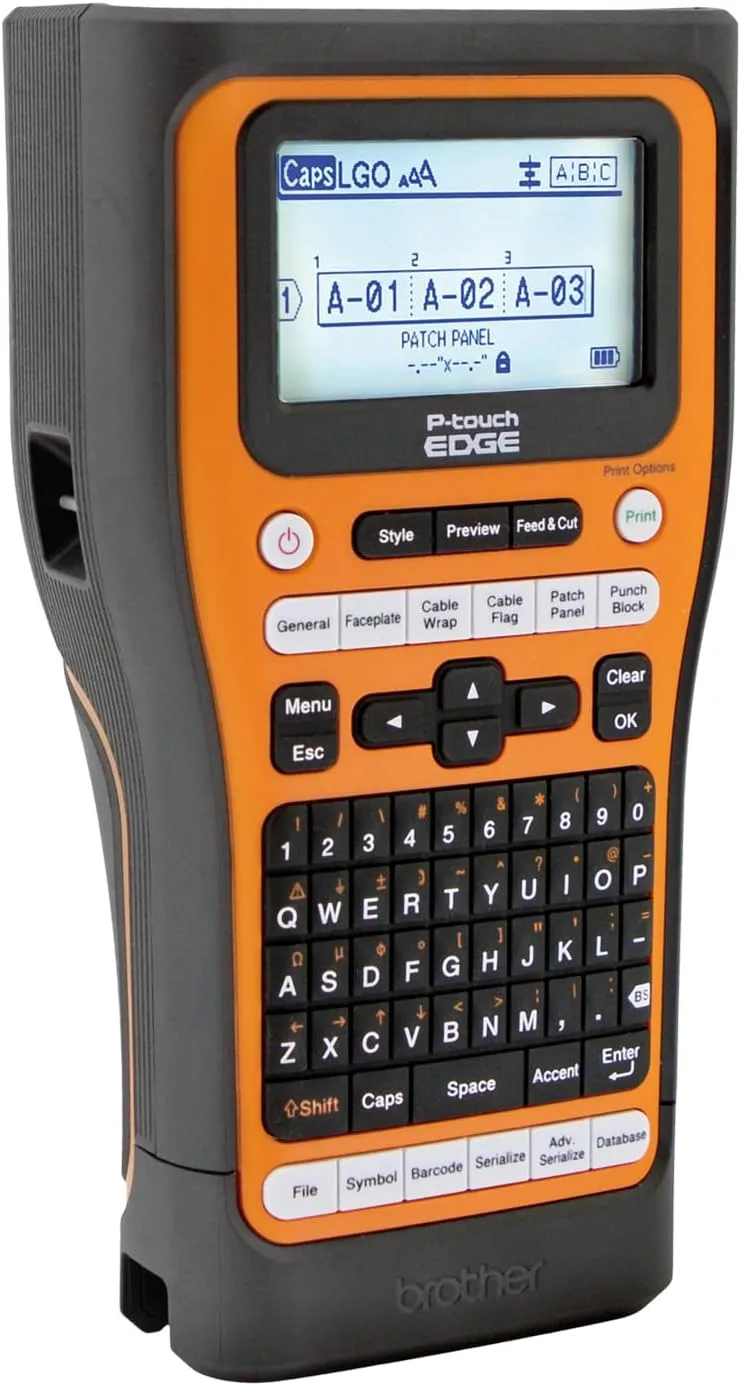 Brother P-touch EDGE Handheld Industrial Label Printer