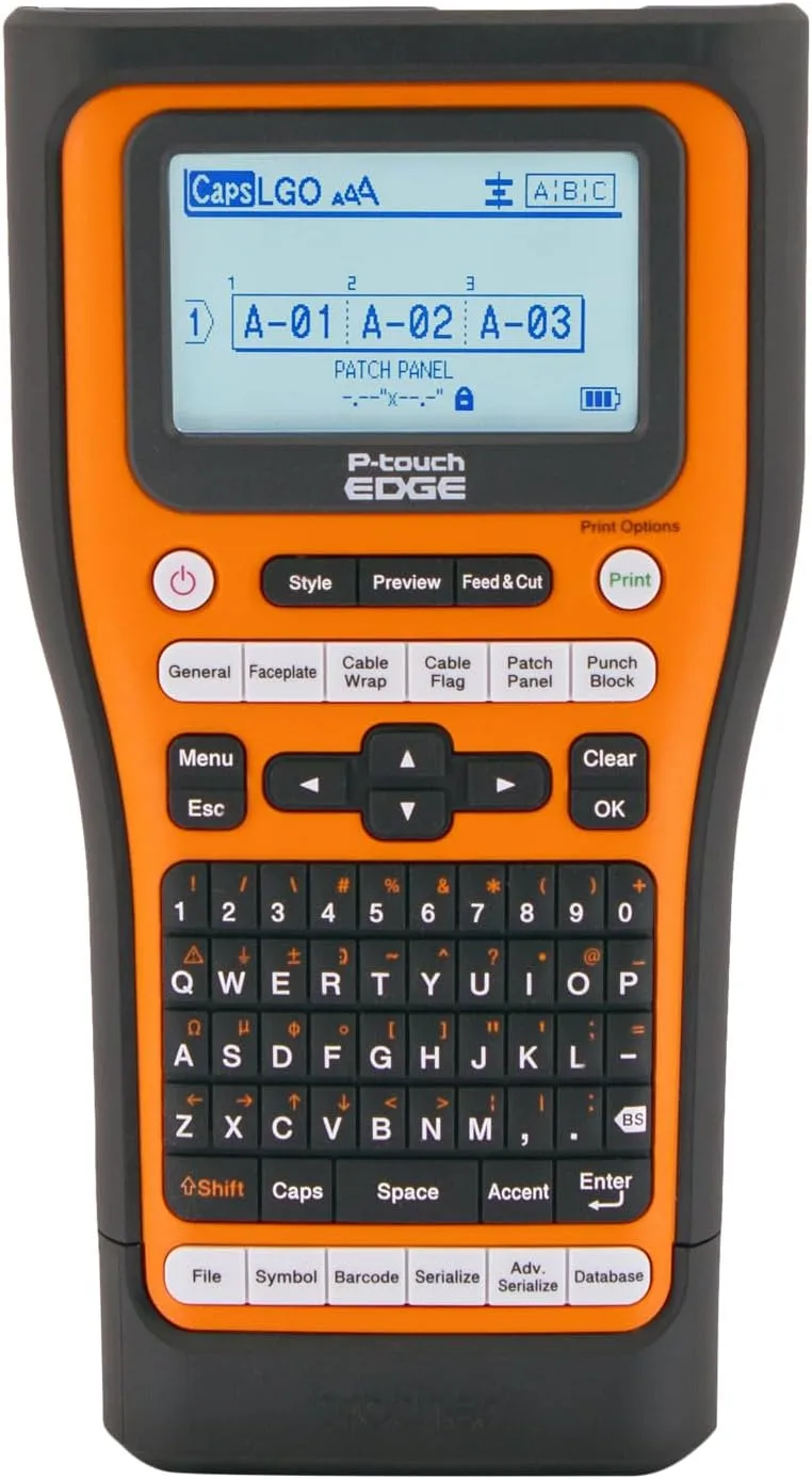 Brother P-touch EDGE Handheld Industrial Label Printer