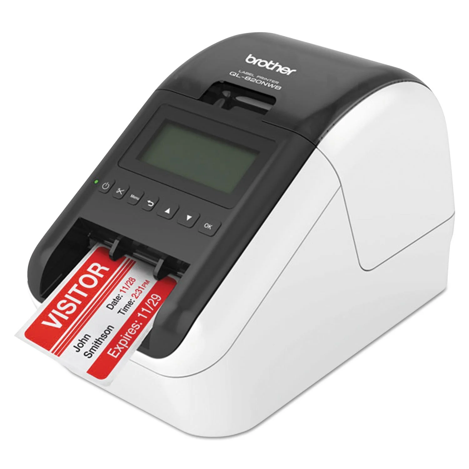 Brother QL820NWB Direct Thermal Label Printer - Wireless, USB Host
