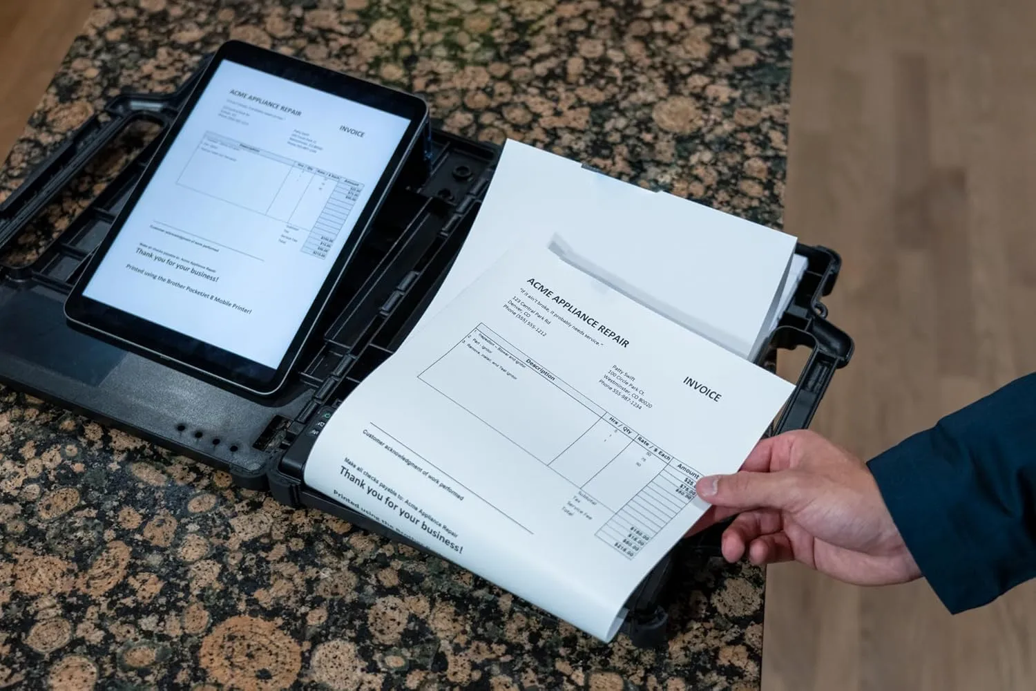 Brother Rugged Carrying Case (Bi-fold) for PocketJet Printers