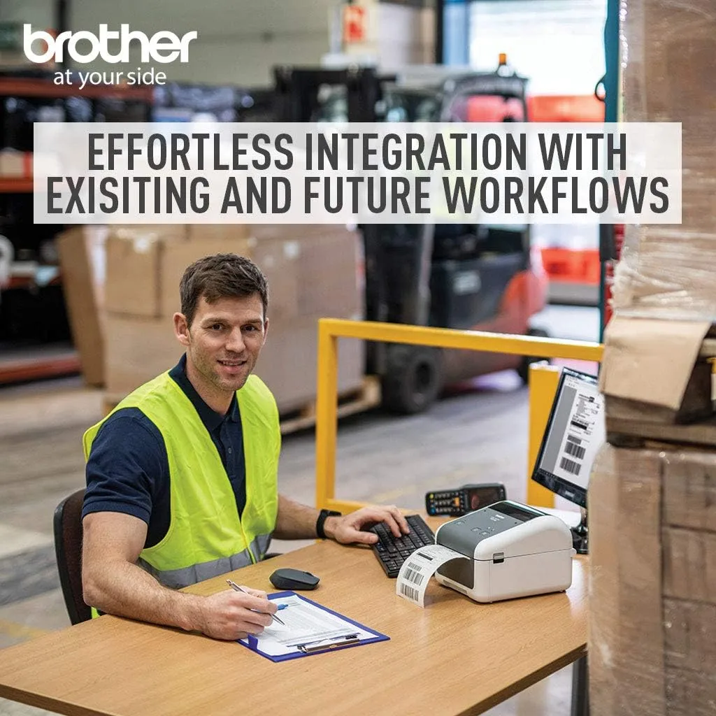 BROTHER 4-inch Thermal Desktop Label and Barcode Printer