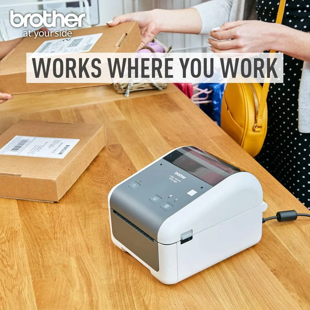 BROTHER 4-inch Thermal Desktop Label and Barcode Printer