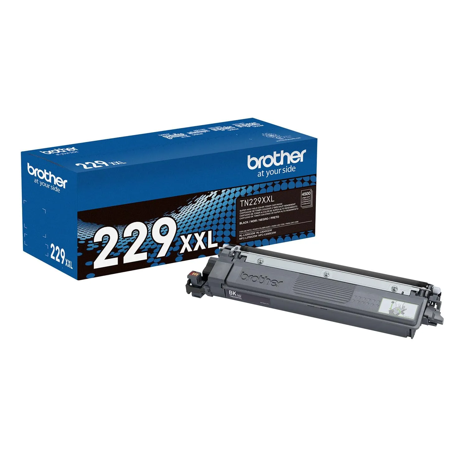 Brother Genuine TN229XXLBK Black Super High Yield Toner Cartridge - 4,500 Pages