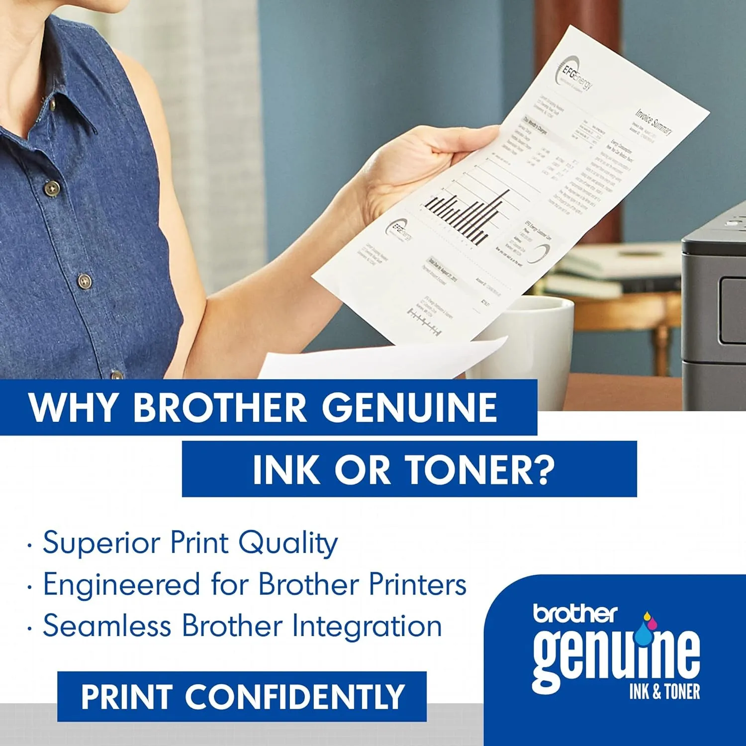Brother Genuine High-Yield Black Toner Cartridge Twin Pack TN760 2Pk, TN7602PK Black 2 Pack Toner