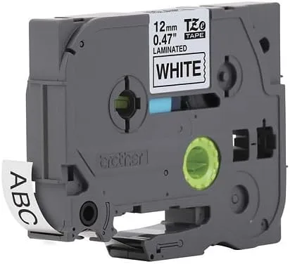 BROTHER Genuine TZe231 Laminated Label Tape 12mm Black on White