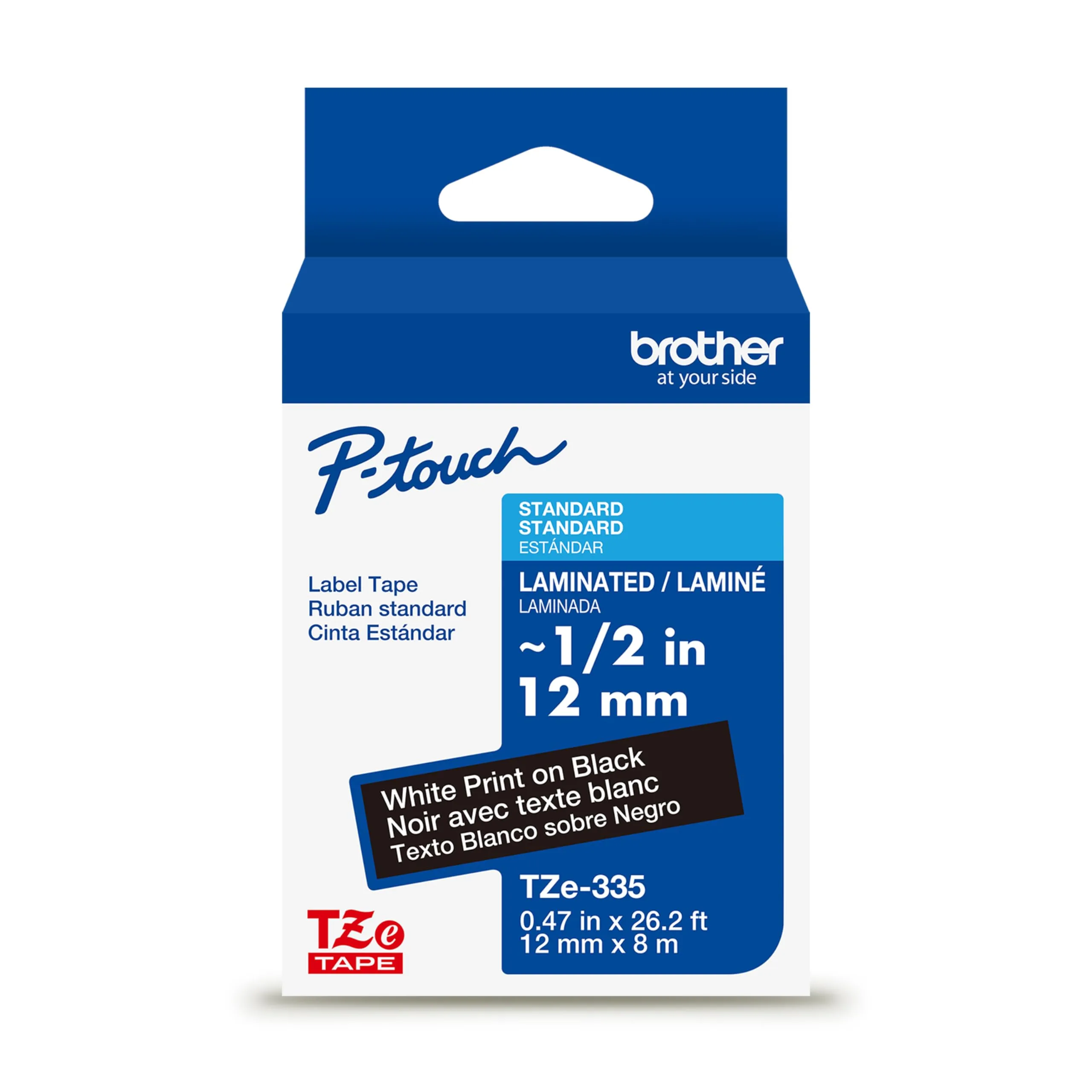 Brother Genuine P-Touch TZe Laminated Label Tape