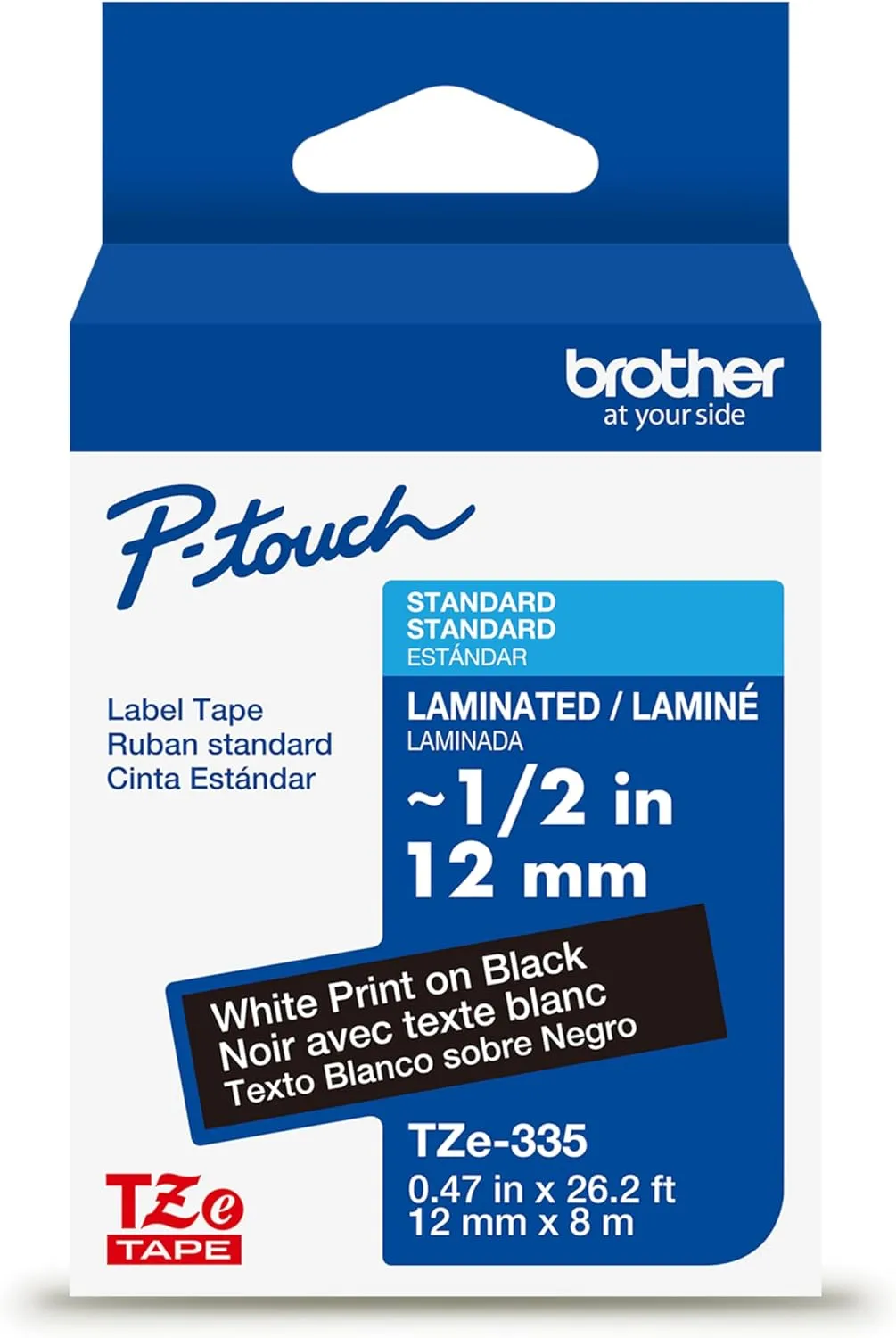 Brother Genuine P-Touch TZe Laminated Label Tape