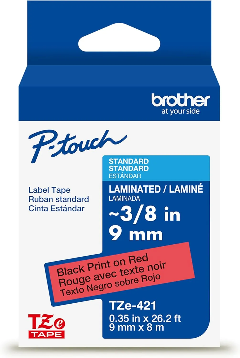 Brother Genuine P-Touch TZe Laminated Label Tape