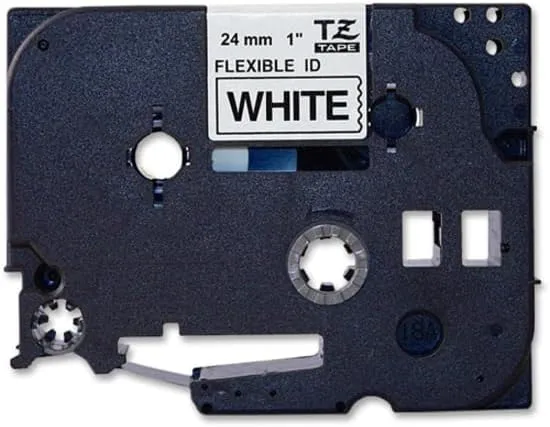 Brother Genuine P-Touch TZe Laminated Label Tape, 1" (24mm) x 26.2ft (8m)
