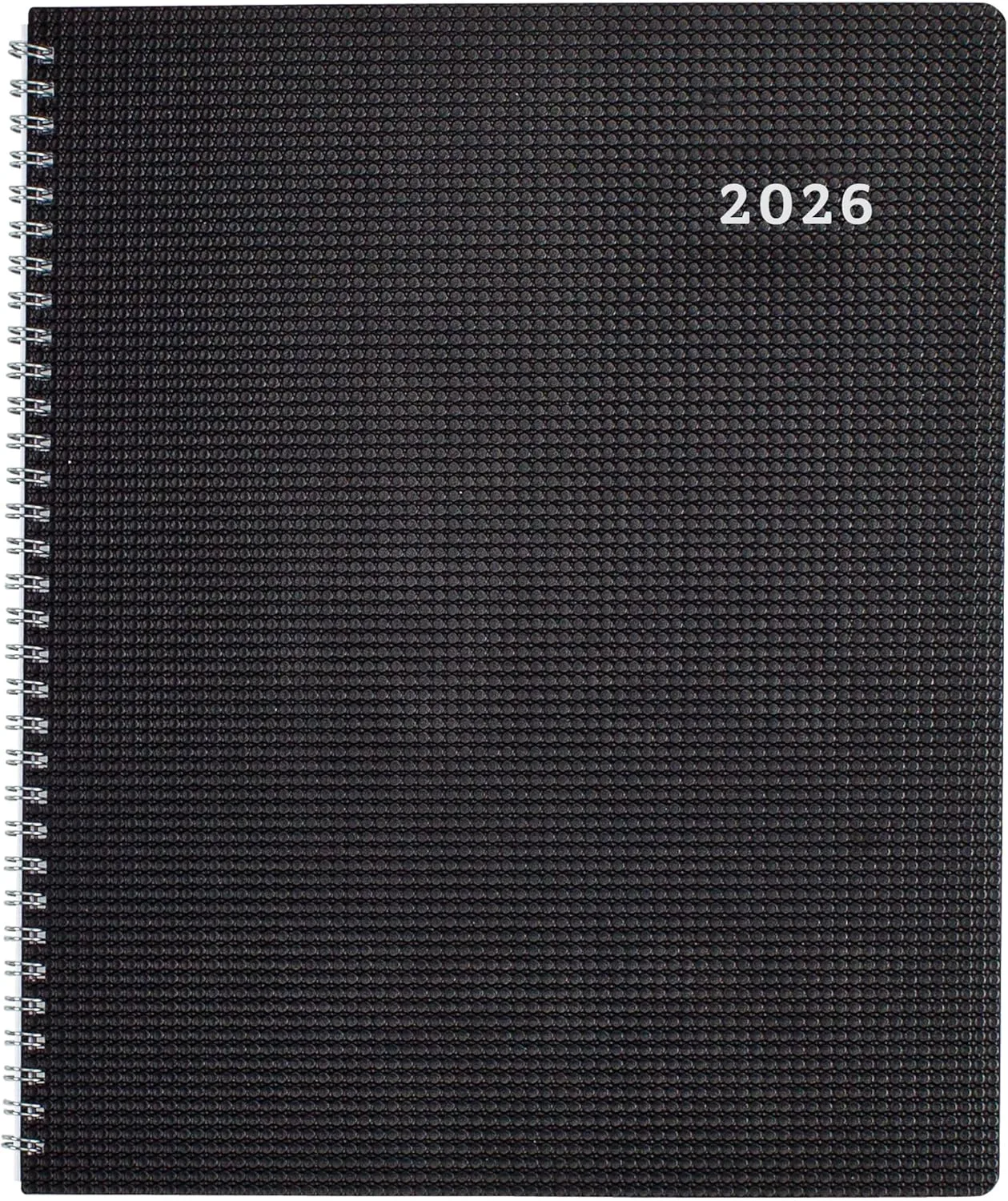 Brownline® 2026 DuraFlex Weekly Planner, Appointment Book, 12 Months, January to December, Twin-Wire Binding, 11" x 8.5", Black (CB950V.BLK-26)