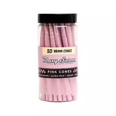Blazy Susan® - Pink 98mm Pre-Roll Cones - 50ct Jar
