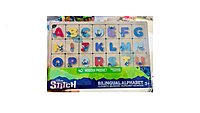 Disney Stitch Bilingual Alphabet Wooden Puzzle