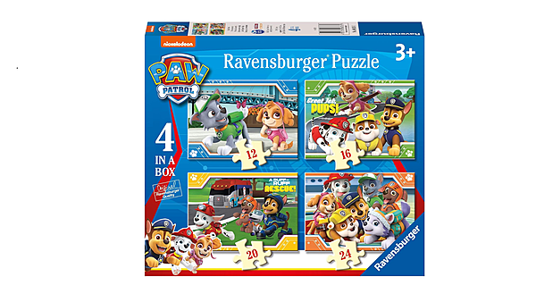 Paw Patrol 4 in a Box Jigsaw Puzzle