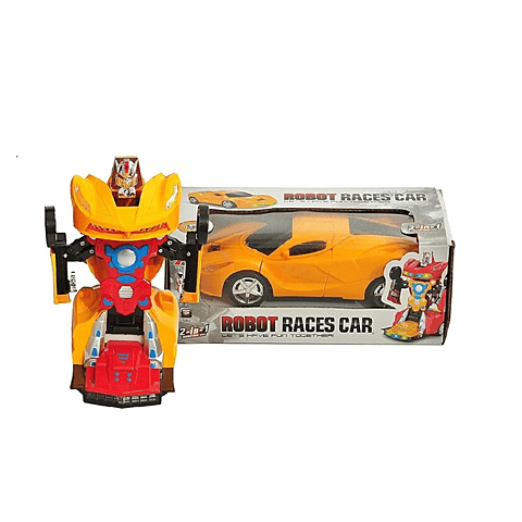 Robot Races 2-in-1 Car - Yellow