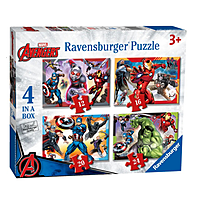 Avengers Assemble 4 in a Box Jigsaw Puzzles