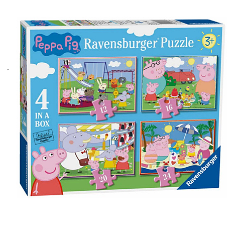 Peppa Pig 4 in a Box Jigsaw Puzzle - Fun Days Out