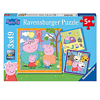Peppa Pig 49 Piece Jigsaw Puzzle 3 Pack
