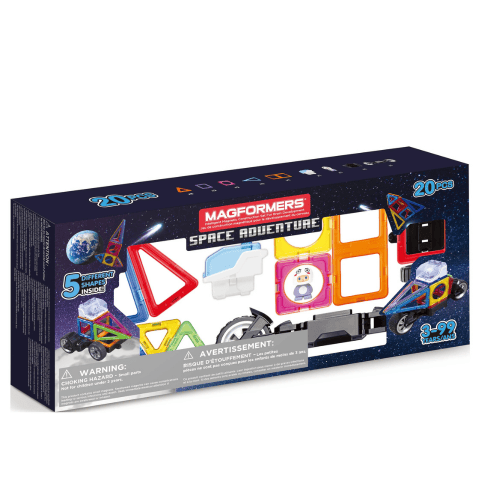 Magformers Magnetic Construction 20pc Space Adventure STEM Set