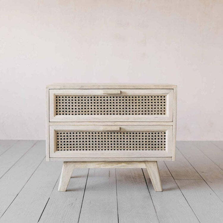 Den Rattan Bedside Table