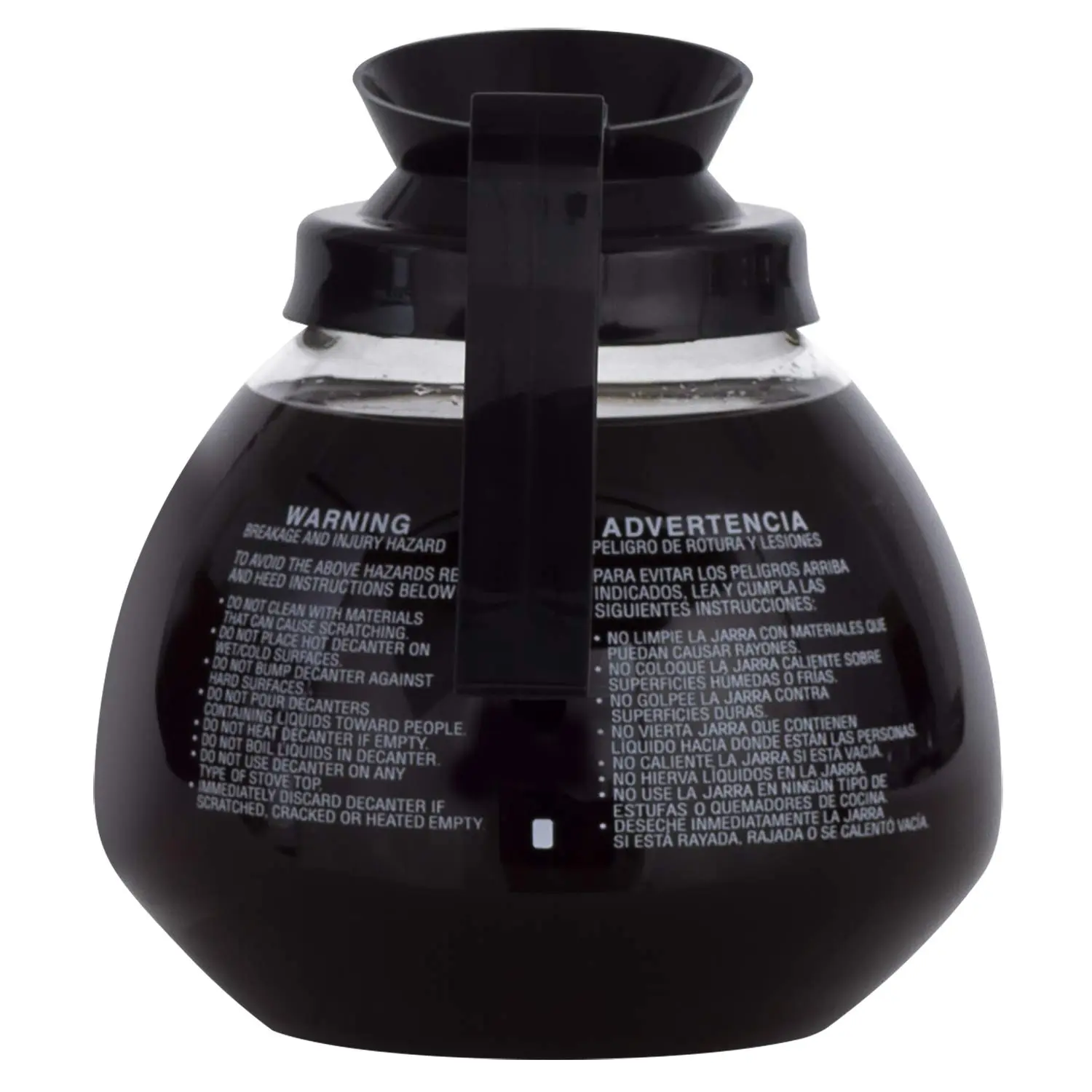 BUNN Glass Commercial 12-Cup Coffee Decanter, Clear/Black