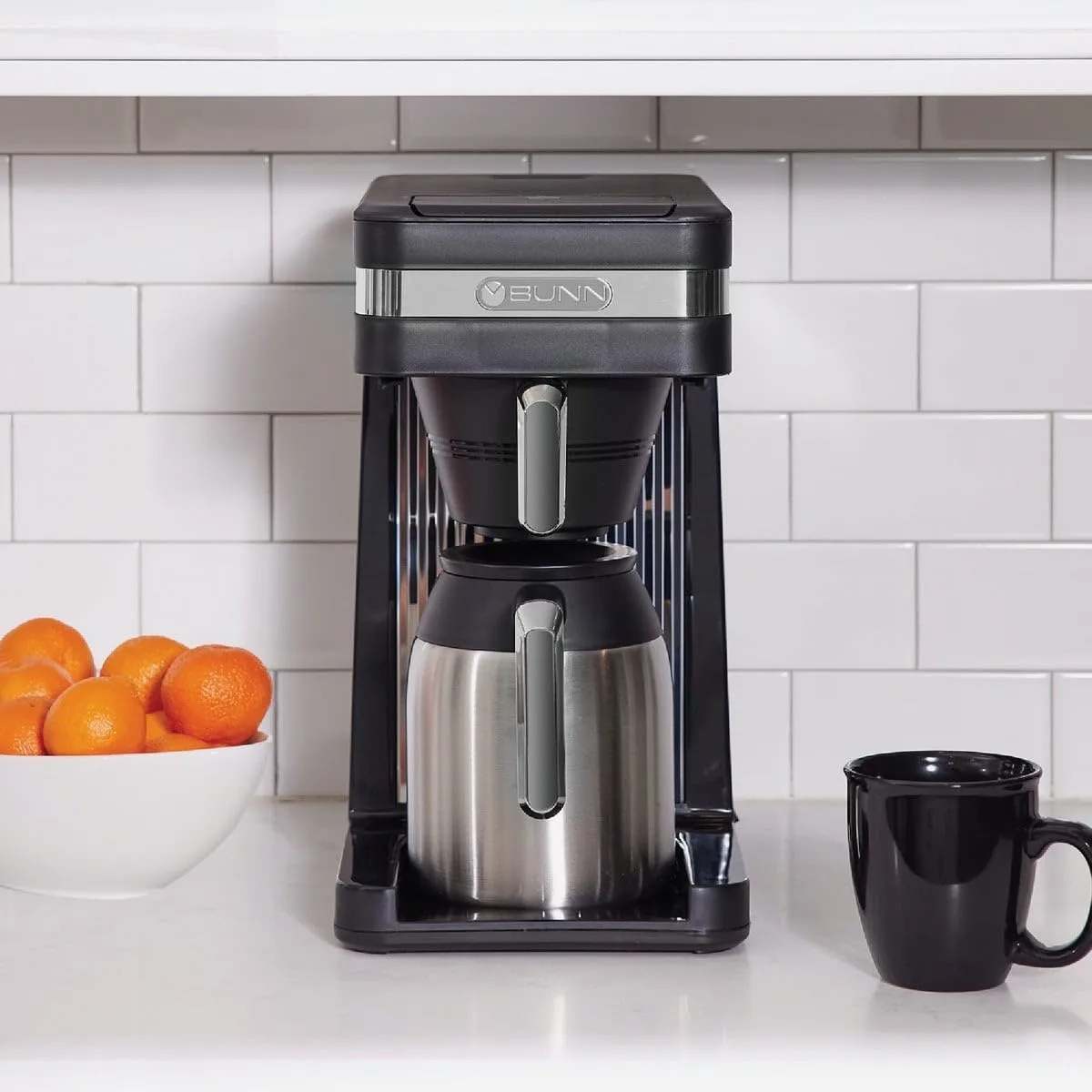 BUNN 55200 CSB3T Speed Brew Platinum Thermal Coffee Maker Stainless Steel, 10-Cup, Black Regular Coffee Maker
