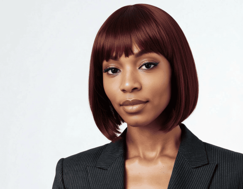 5*5 Closure Fringe Bob Couture